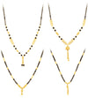 Sukkhi Beautiful Gold Plated Mangalsutra Pendant Combo for Women