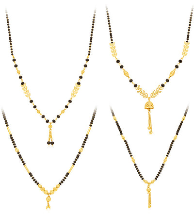 Sukkhi Beautiful Gold Plated Mangalsutra Pendant Combo for Women