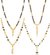 Sukkhi Sparkling Gold Plated Mangalsutra Pendant Combo for Women