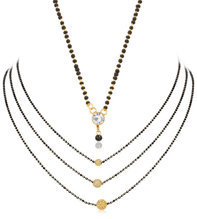 Sukkhi Exclusive Gold Plated Mangalsutra Combo for Women
