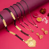 Sukkhi Ethnic Gold Plated Combo Mangalsutra Set for Women