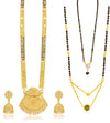 Sukkhi Traditional Gold Plated Combo Mangalsutra Set for Women