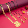 Sukkhi Splendid Gold Plated Combo Mangalsutra Set for Women