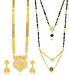 Sukkhi Elegant Gold Plated Combo Mangalsutra Set for Women