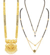 Sukkhi Classic Gold Plated Mangalsutra Combo for Women