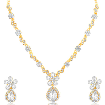 Sukkhi Elegant Gold Plated Necklace Set Combo For Women
