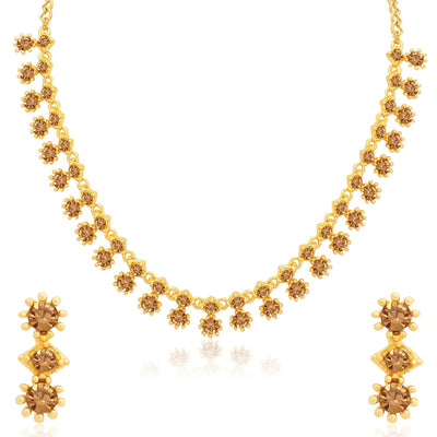 Sukkhi Astonish Gold Plated Necklace Set Combo For Women