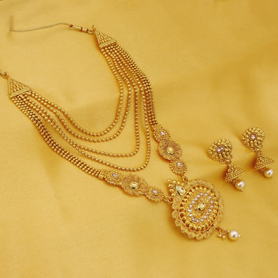 Sukkhi Splendorous Gold Plated Combo Necklace Set for Women