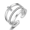 Sukkhi Glimmery Crystal Rhodium Plated Ring Combo For Women