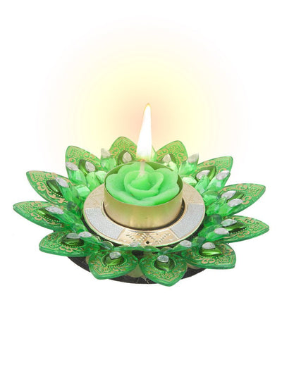Sukkhi Bestselling Diya Candle in Fancy Green