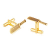 Sukkhi Dazzling Bat Design Gold plated Cufflinks for men