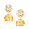 Sukkhi Lovely Pearl Gold Plated Kundan Jhumki Earring for Women