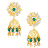 Sukkhi Dazzling Pearl Gold Plated Kundan Jhumki Earring for Women