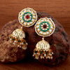 Sukkhi Fancy Pearl Gold Plated Kundan Jhumki Earring for Women