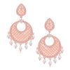 Sukkhi Trendy Rose Gold Plated Chandbali Earring For Women
