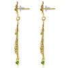 Sukkhi Glimmery Gold Plated Green Studded Dangle Stone Earring For Women-2