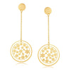 Sukkhi Stylish Gold Plated Heart with round shaped earring for women