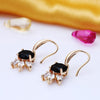 Sukkhi Relish Gold Plated Black Drop Earring for Women