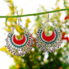 Sukkhi Graceful Rhodium Plated Chandbali Earring for Women