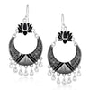 Sukkhi Shimmering Rhodium Plated Chandbali Earring for Women