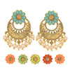 Sukkhi Delightful Pearl and LCT Gold Plated Changeable Earring for Women