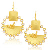 Sukkhi Classy Pearl Gold Plated Floral Dangle Earring For Women