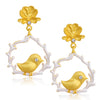 Sukkhi Classic Gold Plated Bird Dangle Earring For Women