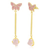 Sukkhi Classy Gold Plated Butterfly Dangle Earring For Women