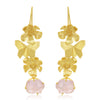 Sukkhi Gleaming Gold Plated Butterfly and Flower Dangle Earring For Women