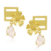 Sukkhi Classic Gold Plated Floral Dangle Earring For Women