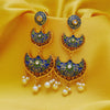 Sukkhi Amazing Gold Plated Floral Meenakari Chandelier Earring For Women