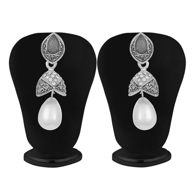 Sukkhi Sleek and Pearl Oxidised Earring for Women