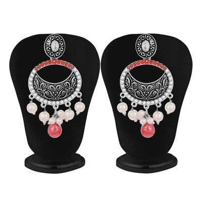 Sukkhi Exclusive Pearl Mint Meena Collection Oxidised Earring for Women