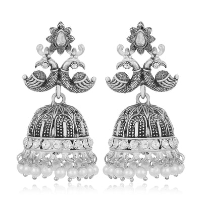Sukkhi Delightful Peacock Oxidised Earring for Women
