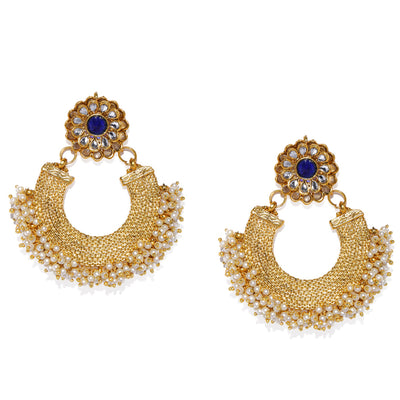 Sukkhi Gold Plated Chand Bali Earring for Women