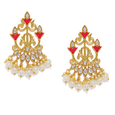 Sukkhi Trendy Gold Plated Kundan Earring for Women