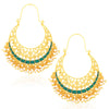 Sukkhi Elegant Gold Plated Meenakari Pearl Chandbali Earrings For Women