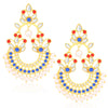 Sukkhi Precious Gold Plated Kundan Chandbali Earrings For Women