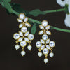 Sukkhi Elegant Pearl Gold Plated Kundan Dangle Earring For Women