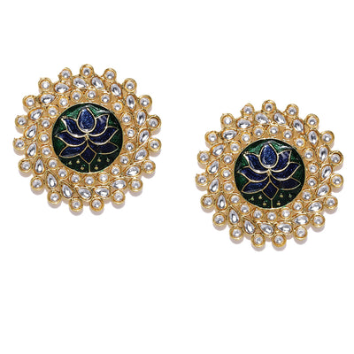 Sukkhi Lavish Gold Plated Kundan Earring for Women