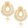 Sukkhi Glittery Gold Plated Austrian Diamond Chandelier Earrings For Women