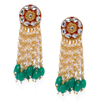 Sukkhi Stylish Gold Plated Chandelier Earring for Women