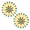 Sukkhi Designer Gold Plated Floral Stud Earrings For Women