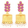 Sukkhi Exotic Gold Plated Pearl Jhumki Earrings For Women