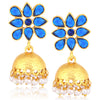Sukkhi Fancy Gold Plated Pearl Jhumki Earrings For Women