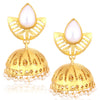Sukkhi Delicate Gold Plated Pearl Dangler Jhumki Earrings For Women