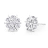 Sukkhi Ritzy Floral Stud Rhodium Plated Earring for women