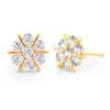Sukkhi Gleaming Floral Stud Gold Plated Earring for women