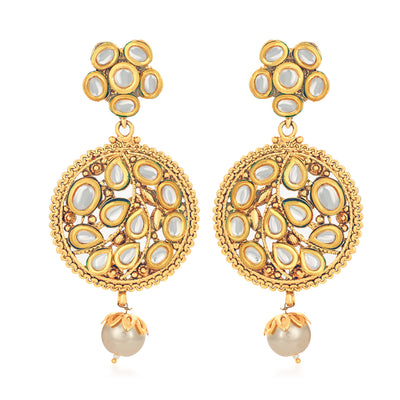 Sukkhi Ravishing Kundan Gold Plated Earring for Women