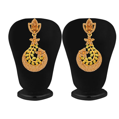 Sukkhi Designer Leafy Gold Plated Earring for Women